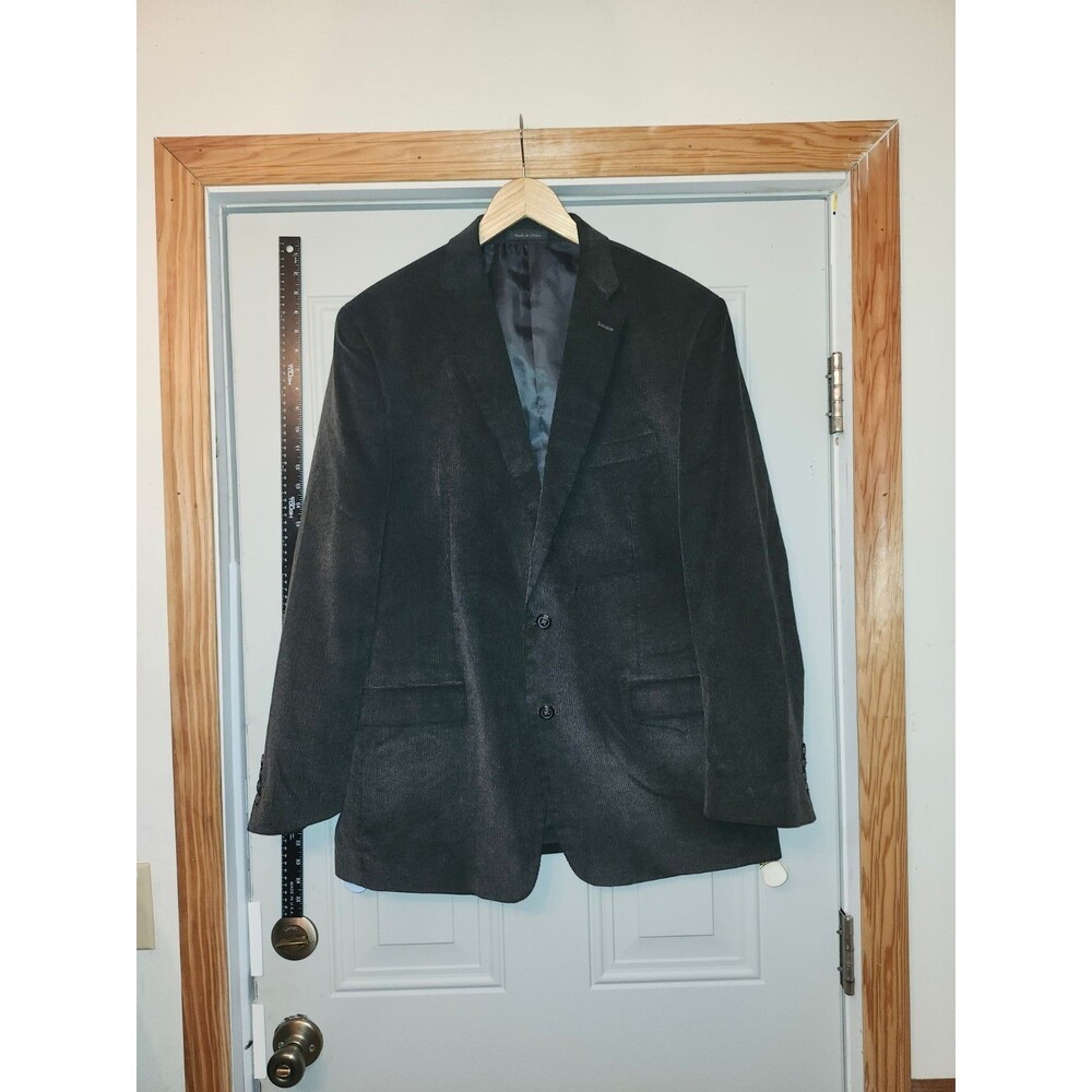 Lauren Ralph Lauren Corduroy Blazer Men Size 44L Brown Sport Coat Chic Stylish